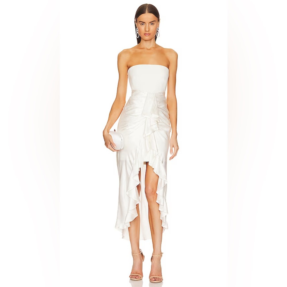 CLOSET CLOSING Cinq a Sept Georgiana Dress in Ivory White Sz 0